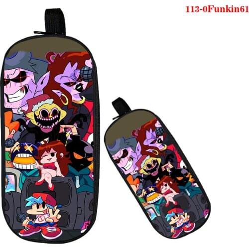 Game Friday Night Funkin Pen Case Student School Supplies Game Stationery Box Child Study High-capacity Pencil Bag Christma Gift