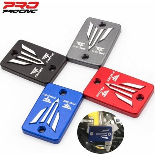 Black Red Blue Gray CNC Motorcycle Brake Fluid Fuel Reservoir Tank Cap Cover For Yamaha YFM700R Raptor 700 2008-2018 2009 2010