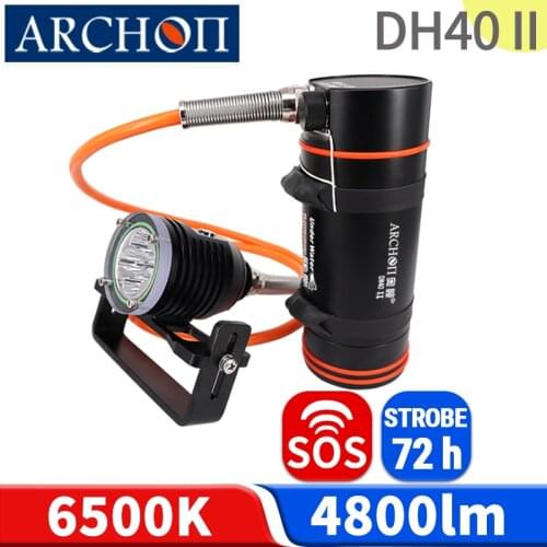 DH40 II SOS 72 h diving lights PRO rescue diving light adventure light Underwater 100m diving lighting Robot diving photography
