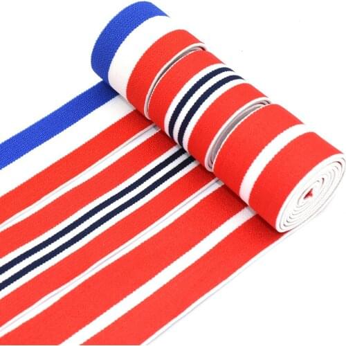1.5“Elastic Band Multicolor Waistband Elastic Striated Elastic Webbing Jacquard Elastic Bag Webbing DIY Garment Textile Sewing