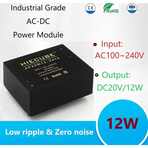 Constant Voltage Source AC100~ 240V to DC12W-20V Step Down Isolated Stabilized Power Supply Switch