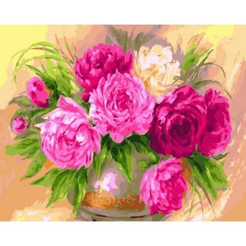 Frameless painting by numbers wall decor diy picture oil painting on canvas for home decor 4050 hot