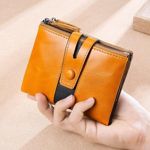 Men Genuine Leather Wallet Men Coin Purse Men Women Wallets Perse Solid Card Holder Clutch Carteira Hombre for Male