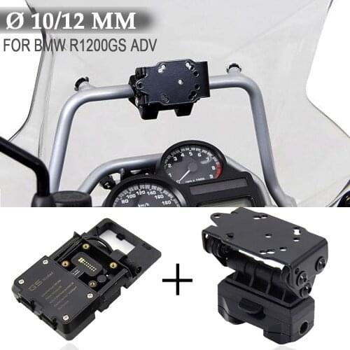10/12 mm For BMW R 1200 GS R 1200GS Adventure Motorbike Phone GPS Holder Navigation Bracket Holder Mount