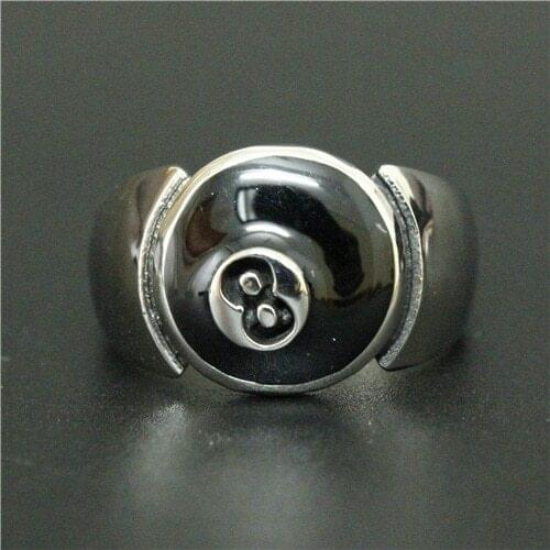 Newest Rich Wealth No.8 Ring 316L Stainless Steel Men Boys Hot Selling Cool Biker Ring