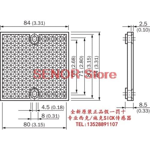 PL80A Reflective plate PL80A Item No. 1003865 Original import, same day delivery
