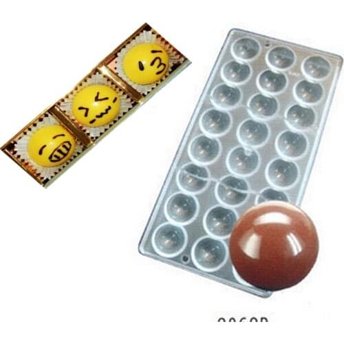 Transparent Semi Sphere Haft Round PC Food Polycarbonate Chocolate Mold Mould