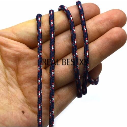 REAL BESTXY 10M/lot 3mm navy/caribbean nylon rope cords for bracelets making anchor rope bracelets cords nylon straps anchor