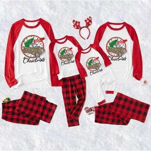 Christmas Family Clothes Mother Kids Pajamas Set Daddy Son Family Look Sleepwear Suit Romper Baby Kid Clothes Nightwear Homewear