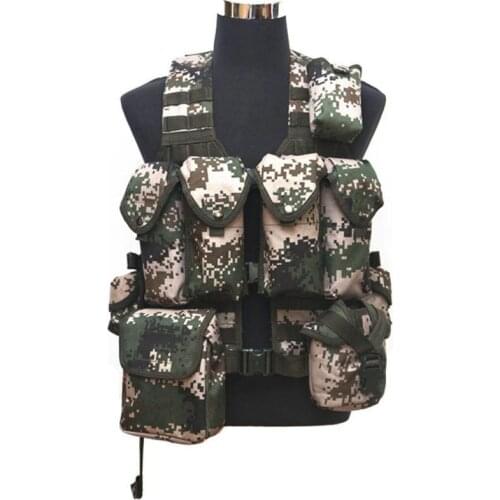 Tactical Chest Rig Bag Radio Harness Front Pouch Holster Military Tactical Vest Adjustable Functional Two Way Radio Waist Pouch