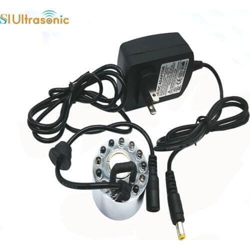 Fogger Mist Maker Fog Maker 16MM 12PCS Leds Air Humidifier Atomizer For Water Fountain Pond Rockery Fish Tank Vase Birdbath