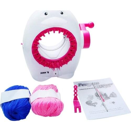 Penguin Shape Loom Knitting Machine Creativity Development Educational Toys Birthday Gift for Children Kids Toddler Girl