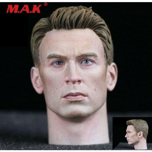 1/6 American Male Head Carving Young Man Head Sculpt For 12'' HT Male Figure Dolls In Stock