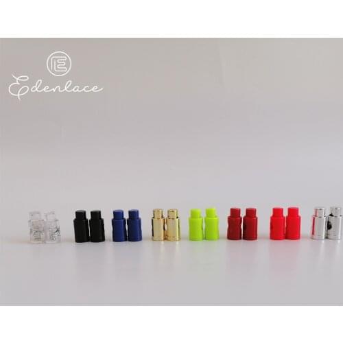 1 Pair (2 pcs) Shoelaces Buckle Lazy Shoelace Button Colorful Elastic Clasp For Sneakers Kids Shoes Support Custom Any Color