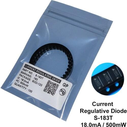 100PCS/LOT S-183T 18MA SMD SOD-123 CRD / CURRENT REGULATIVE DIODE NEW LED Diodes Free shipping