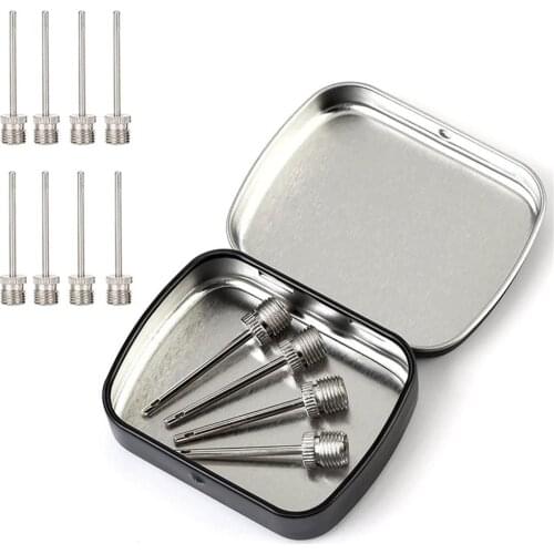 12pcs/set Pump Pin Sports Ball Inflating Pump Needle With Storage Box Inflatable Air Valve Adaptor