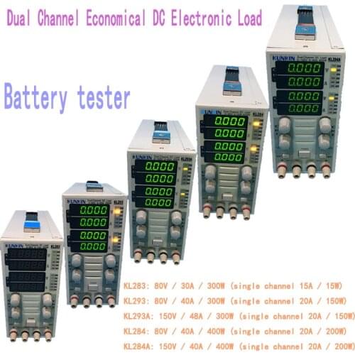 KUNKIN KL284A KL284 KL293 150V 20A 200W Double channel programming Digital Control DC Electronic load meter Battery Tester