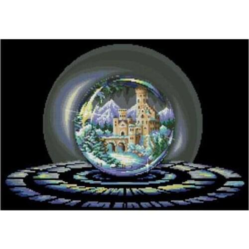 Crystal Ball-Winters Miracle patterns Counted Cross Stitch 11CT 14CT DIY Chinese Cross Stitch Kits Embroidery Needlework Sets