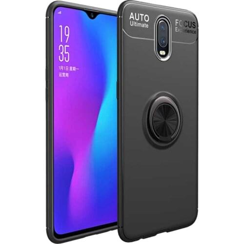 Ring bracket phone case for oneplus 7 thin soft protective case for oneplus 7 pro rotatable magnetic holder cover for oneplus 7