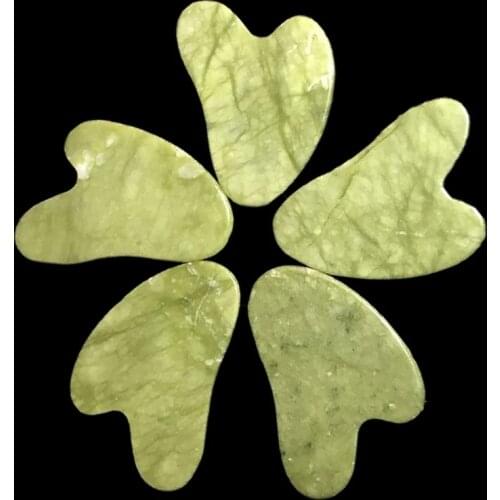 Health Care Natural Jade Guasha Massager Stone Gua Sha Board Beauty Guasha Scraper Face Lifting Massage Meridian Scraping