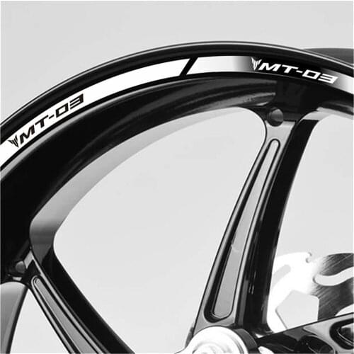 New product promotion Motorcycle Front and rear wheels tire stickers wheel reflective decals For YAMAHA MT-03 MT03 mt03