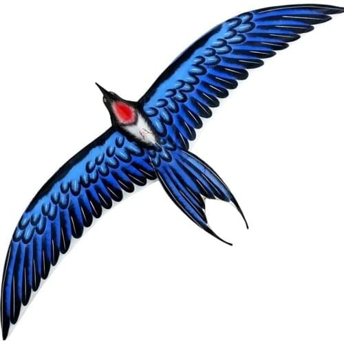 Single cheap outdoor fun rainbow craft ripstop flying bird toys high quality kites volant sport swallow kite double plate eagle