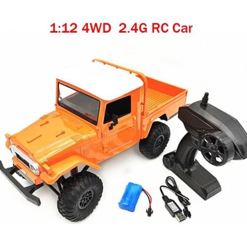 MN45 RTR 1:12 4WD RC Car 2.4G radio remote control car with LED Light Crawler Climbing Off-road truck childrens toys