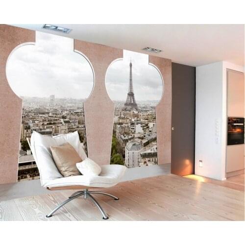 Custom 3d wallpaper wallpaper for walls decor City View 3d stereoscopic wallpaper wallpaper bathroom