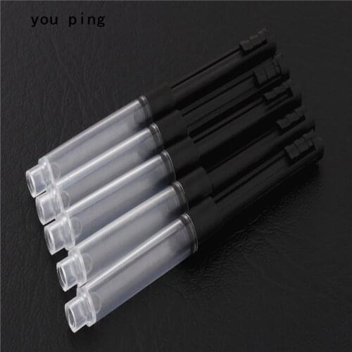 5pcs Black Colour Slim fine ink cartridge Accessories Tool fountain Pen