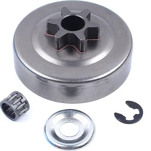 3/8 Pitch 6T Clutch Drum Sprocket Washer E-Clip Kit For STIHL 017 018 021 023 025 MS170 MS180 MS210 MS230 MS250 Chainsaw