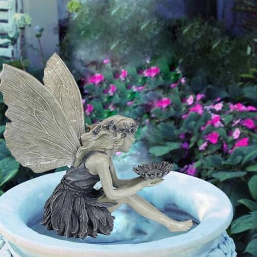 Sunflower Fairy Statue Resin Ornaments Angel Resin Sculptures Ornaments Outdoor Garden Yard Decor Arts And Crafts Supplies 2021