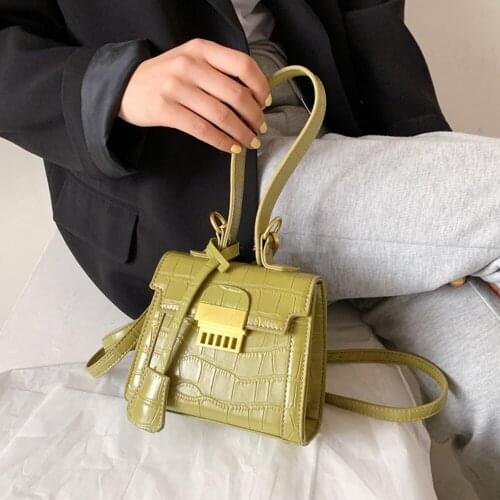 Luxury Brand Alligator Chain Tote bag 2021 New High-quality PU Leather Womens Designer Handbag Crocodile Pattern Shoulder bag