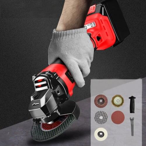 Angle Grinder Rechargable Cordless Brushless 3.0AH 6.0Ah Lithium Li-ion Battery 100mm Angle Grinding Cutting Machine Kit Box