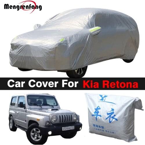 Outdoor Car Cover Anti-UV Sun Shade Snow Rain Resistant Dustproof Auto Cover For Kia Retona