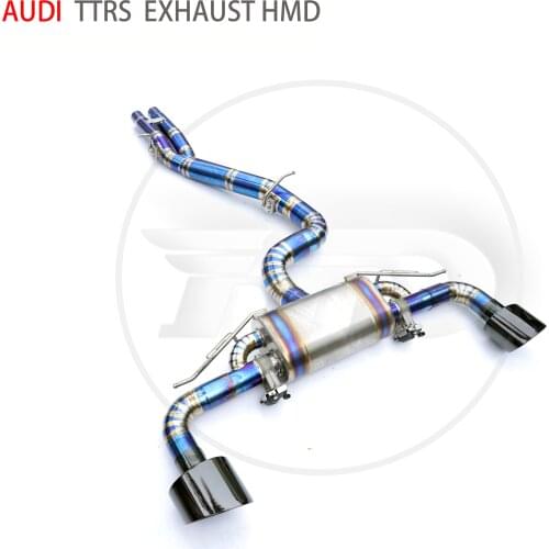 Titanium Alloy Exhaust Pipe Manifold Downpipe is Suitable for Audi TTRS Auto Modification Electronic Valve