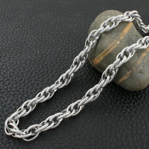 Wholesale Stainless Steel Jewelry Fashion Silver Color Chain Necklace Design Joyas De Acero Inoxidable Para Mujer NFHZADBF