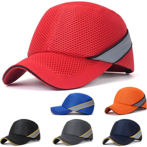 Work Safety Protective Helmet Bump Cap Hard Inner Shell Baseball Hat Style for Work Factory Shop Carrying Head Protection