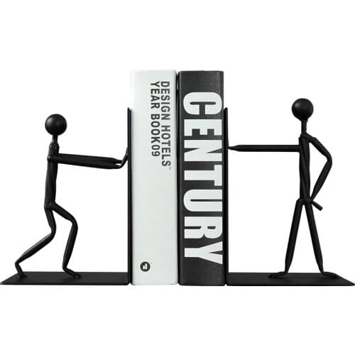 Zq Creative Book End Decorations Office Study Desk Bookshelf Bookcase Modern Light Luxury Small Ornaments