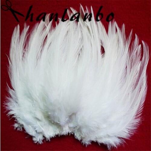 1000pcs/lot 4-6inch pure rooster feather (10-15cm) rooster plumes plumages for fly fishing party headdress