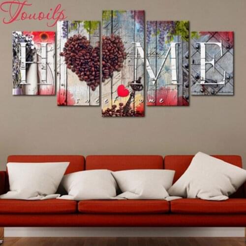 Diamond embroidery beautiful love coffee home 5D DIY diamond painting Cross Stitch home Sweet Home Multi-picture home decoration