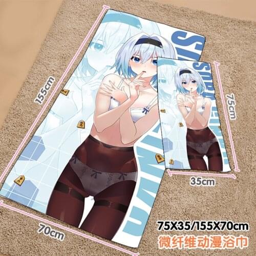 Anime ryuuou no Oshigoto! Sora Ginko Summer Shower Beach Soft Towel Plush Toys Blanket Birthday Christmas Gift