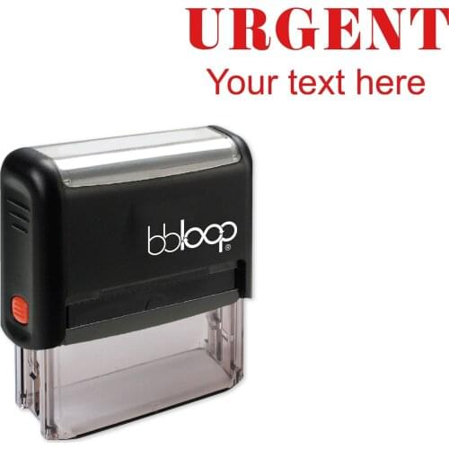 Bbloop Urgent w/icon Style Font and Design Self-Ink