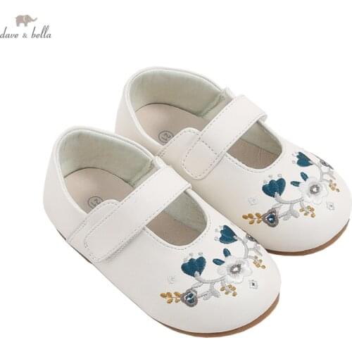 DB16528 Dave Bella spring fashion baby girl floral leather shoes children girls shoes