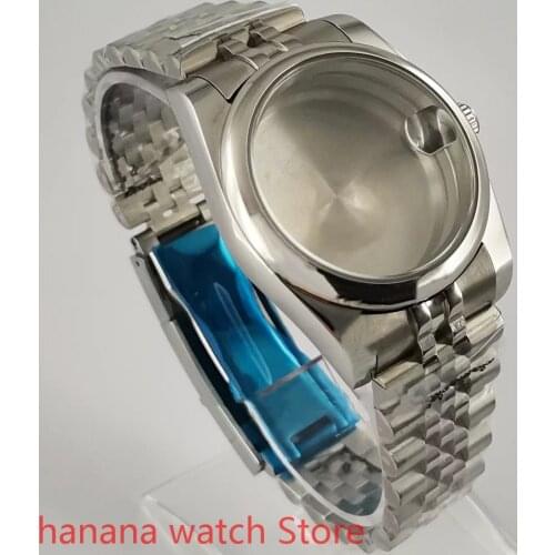 36mm/40mm sapphire glass 904L stainless steel bracelet NH35 case suitable for ETA2836 Miyota 8205 8215 821A DG2813 3804 movement