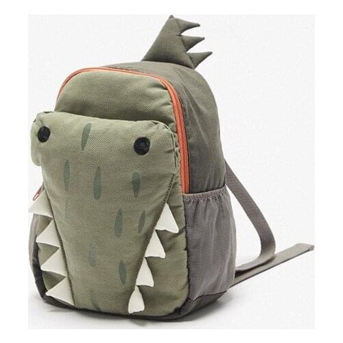 Kindergarten girls padded backpack personality student school bag cute dinosaur design childrens backpack cartoon school bag