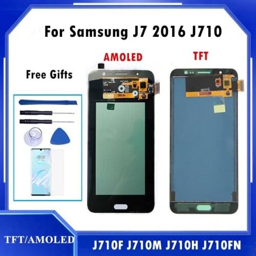 For Samsung J7 2016 J710 J710F J710M J710H J710FN display screen touch screen digitizer assembly For J710 LCD screen Display