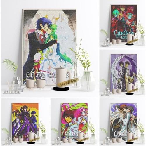 Code Geass Hot Japan Anime Poster Print Cartoon Manga Art Canvas Painting Modern Living Room Home Decor Otaku Collection Gift