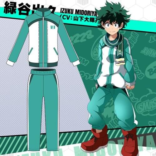 My Hero Academia Cosplay Costume Izuku Midoriya Katsuki Bakugou Shouto Todoroki Cosplay Shouto New Anime Style Sportswear Party