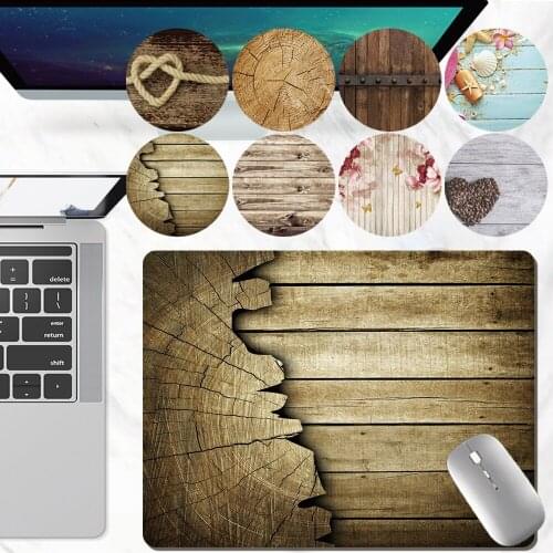 Mouse Pad Game Gamer Mouse Pad Laptop Mat Wood Grain Pattern Series Washable Mouse Mat