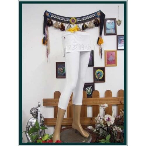 Lycra Cotton Belly Dance Yoga Tight Capri Pants Fitting Dody Buiding Fitness Trousers Slim Leggings With Skirt H716 64